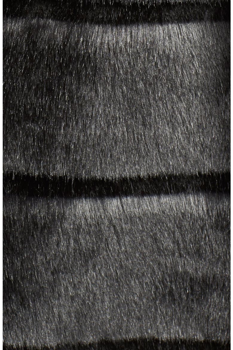 'Dolly' Faux Fur Coat, Alternate, color, BLACK