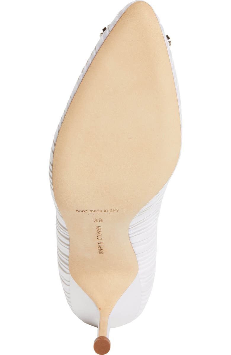 Manolo Blahnik Hangisi Crystal Buckle Pump, Alternate, color,