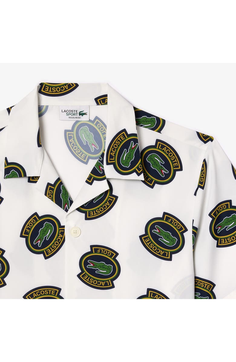 Lacoste Regular Fit Performance Golf Short Sleeve Button-Up Shirt, Alternate, color, 