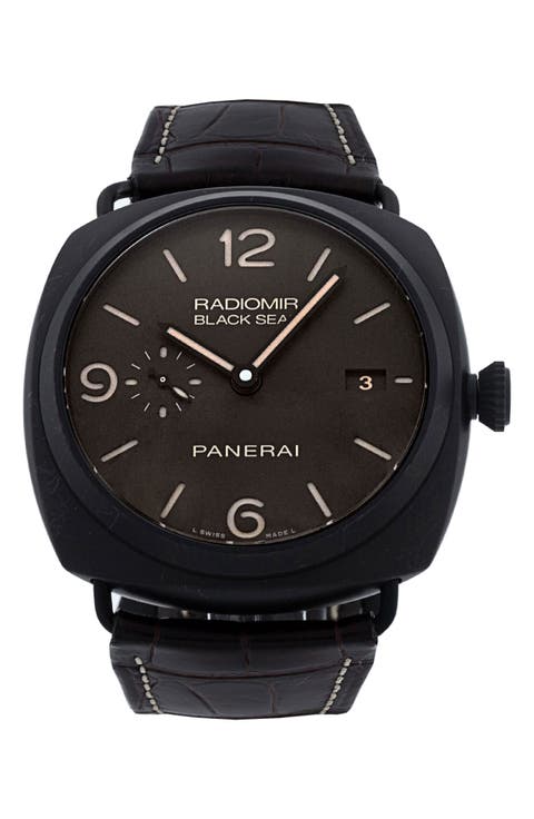 Panerai Preowned 2013 Radiomir PAM00505 Automatic Leather Strap Watch, 45mm