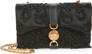 Versace Mini Kleio Embellished Satin Wallet on a Chain