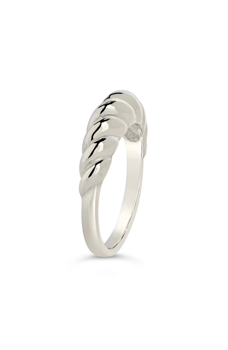 Sterling Forever Graham Band Ring, Alternate, color, Silver