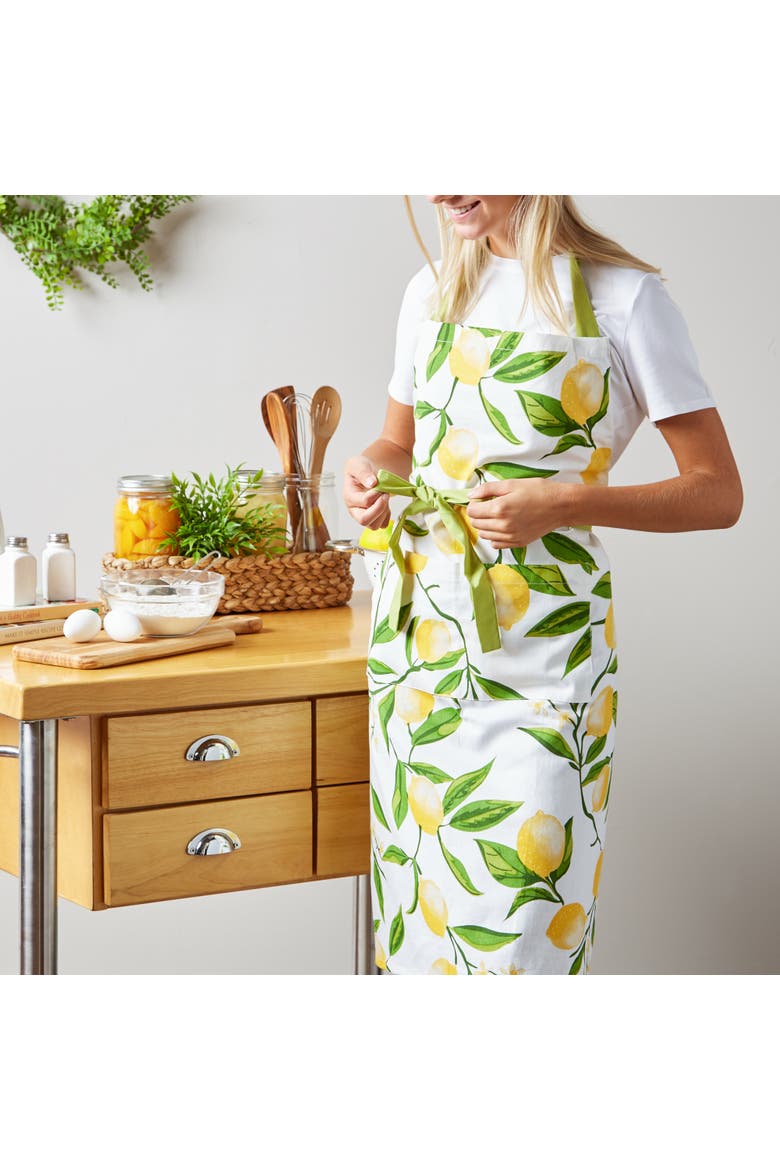 Lemon Bliss Printed Chef Apron, Alternate, color, Lemon Bliss