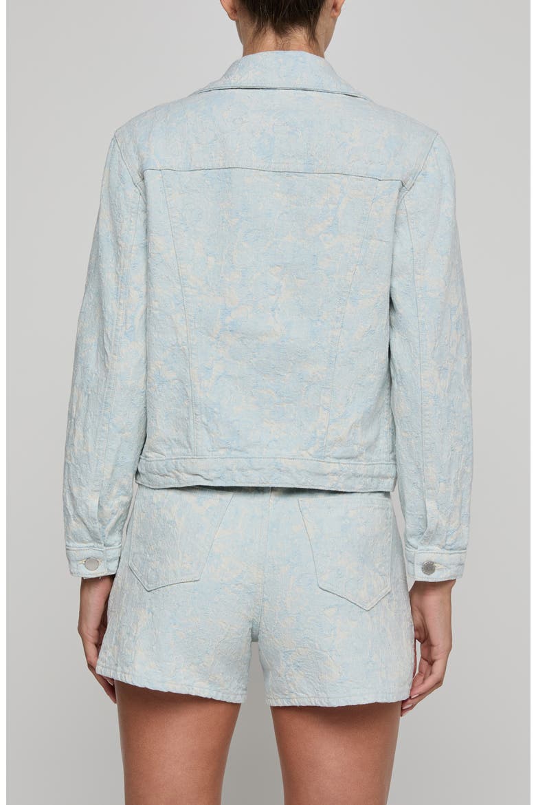 Maven Floral Stitch Denim Jacket, Alternate, color, CLOUD DAMASK