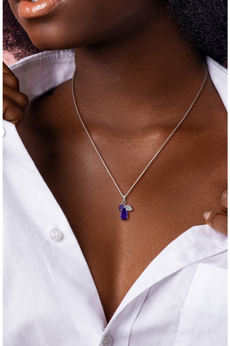 Pendant Necklace, Alternate, color, PURPLE