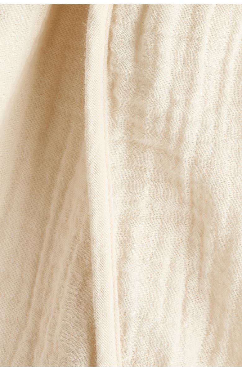 H&M Cotton Muslin Romper Suit, Alternate, color, Light Beige