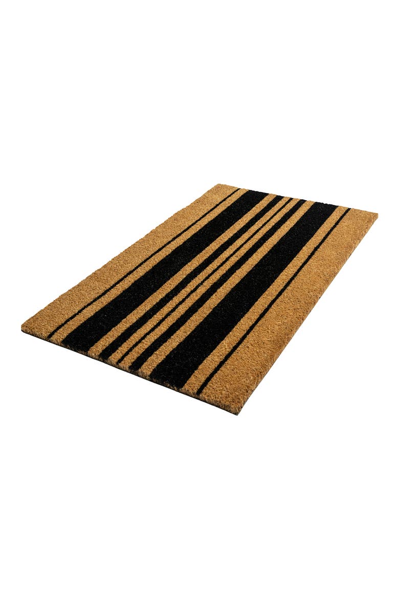 Bold Stripes Doormat, Alternate, color, NATURAL COIR / BLACK