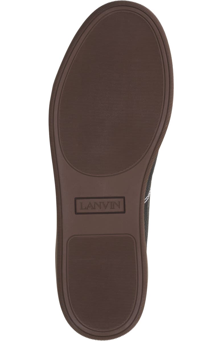 Lanvin Dbb1 High-Top Leather Sneakers, Alternate, color, Black/Off White