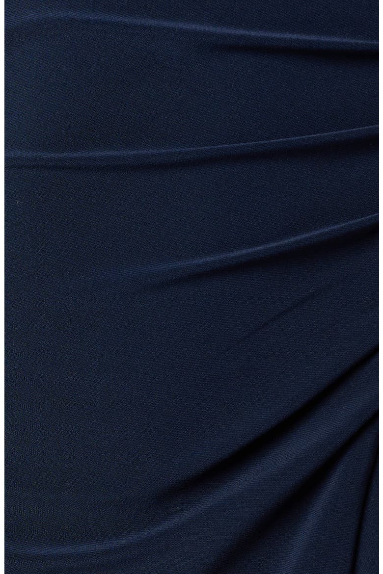 Cowl Neck Jersey Midi Dress, Alternate, color, MIDNIGHT