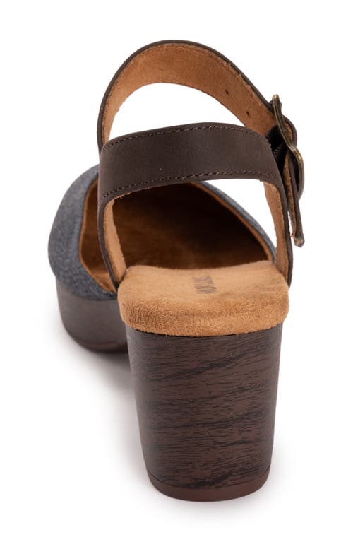 Muk Luks Merritt Quarter Strap Platform Pump In Multi