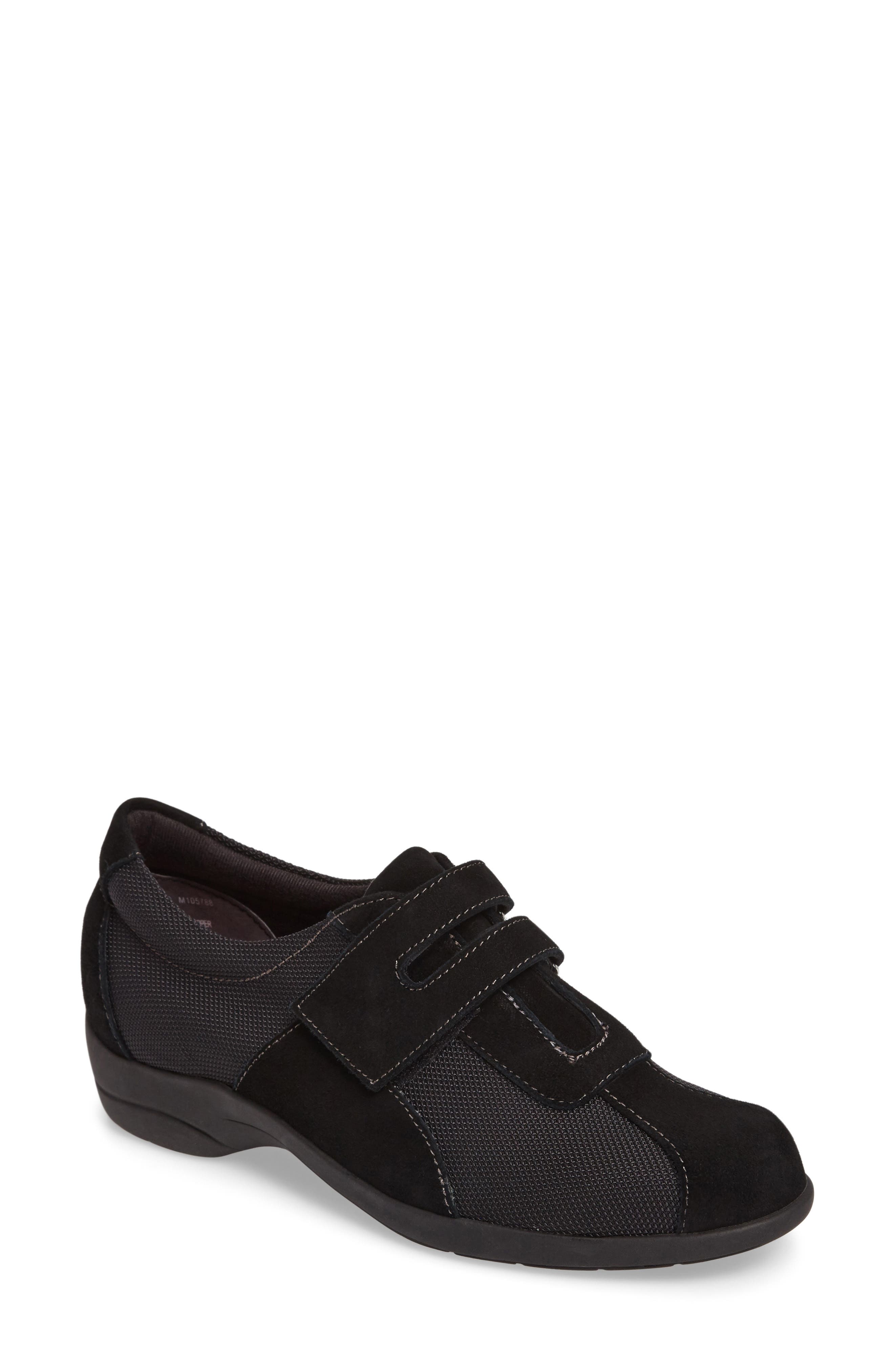 Joliet Sneaker, Main, color, BLACK FABRIC