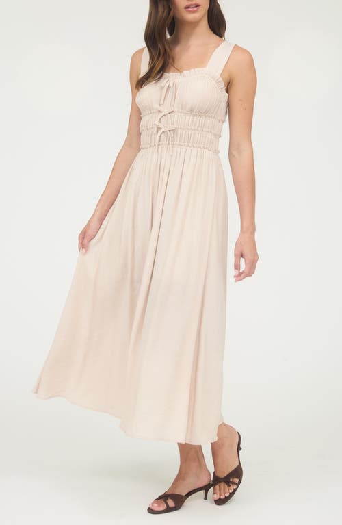 Blu Pepper Bow Embellished Fit & Flare Midi Dress