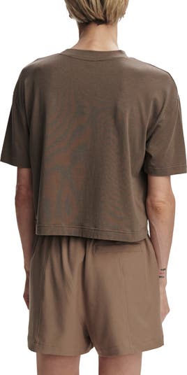 Venice Easy Cotton Blend Crop T-Shirt