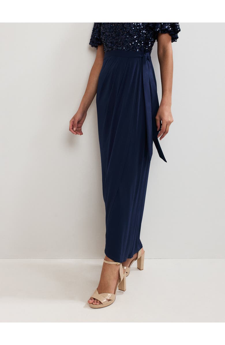 Phase Eight Janessa Sequin Wrap Maxi Dress, Alternate, color, Navy