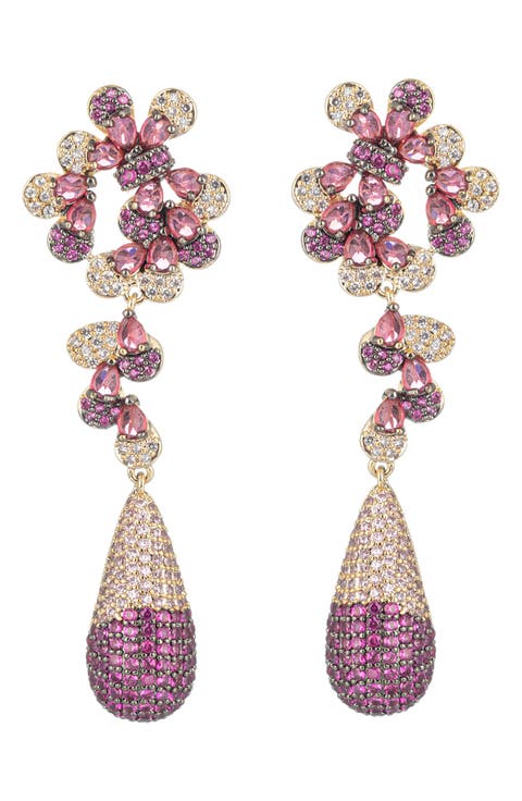 Lo Lo Cubic Zirconia Drop Earrings