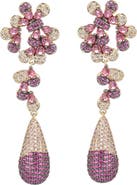 EYE CANDY LOS ANGELES Lo Lo Cubic Zirconia Drop Earrings