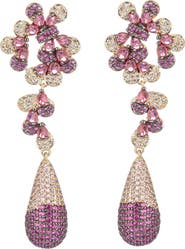 EYE CANDY LOS ANGELES Lo Lo Cubic Zirconia Drop Earrings