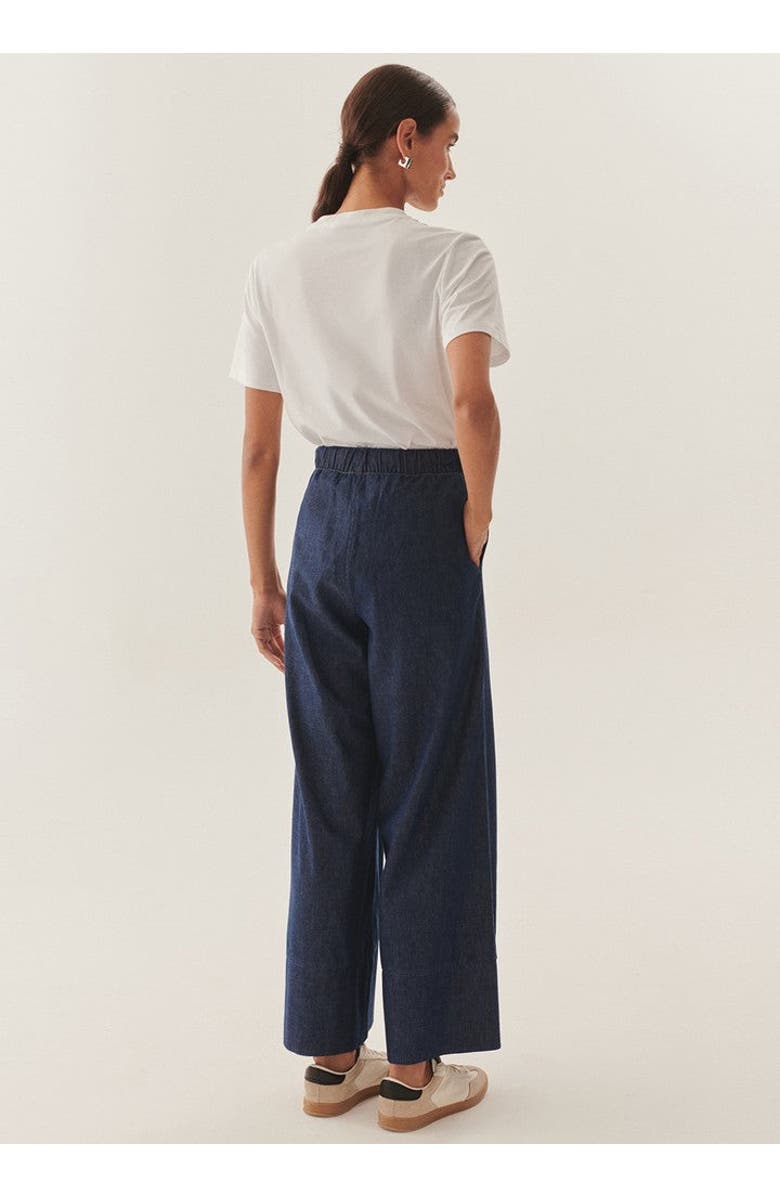 Exquise Esmeralda Drawstring Palazzo Pants, Alternate, color, Indigo