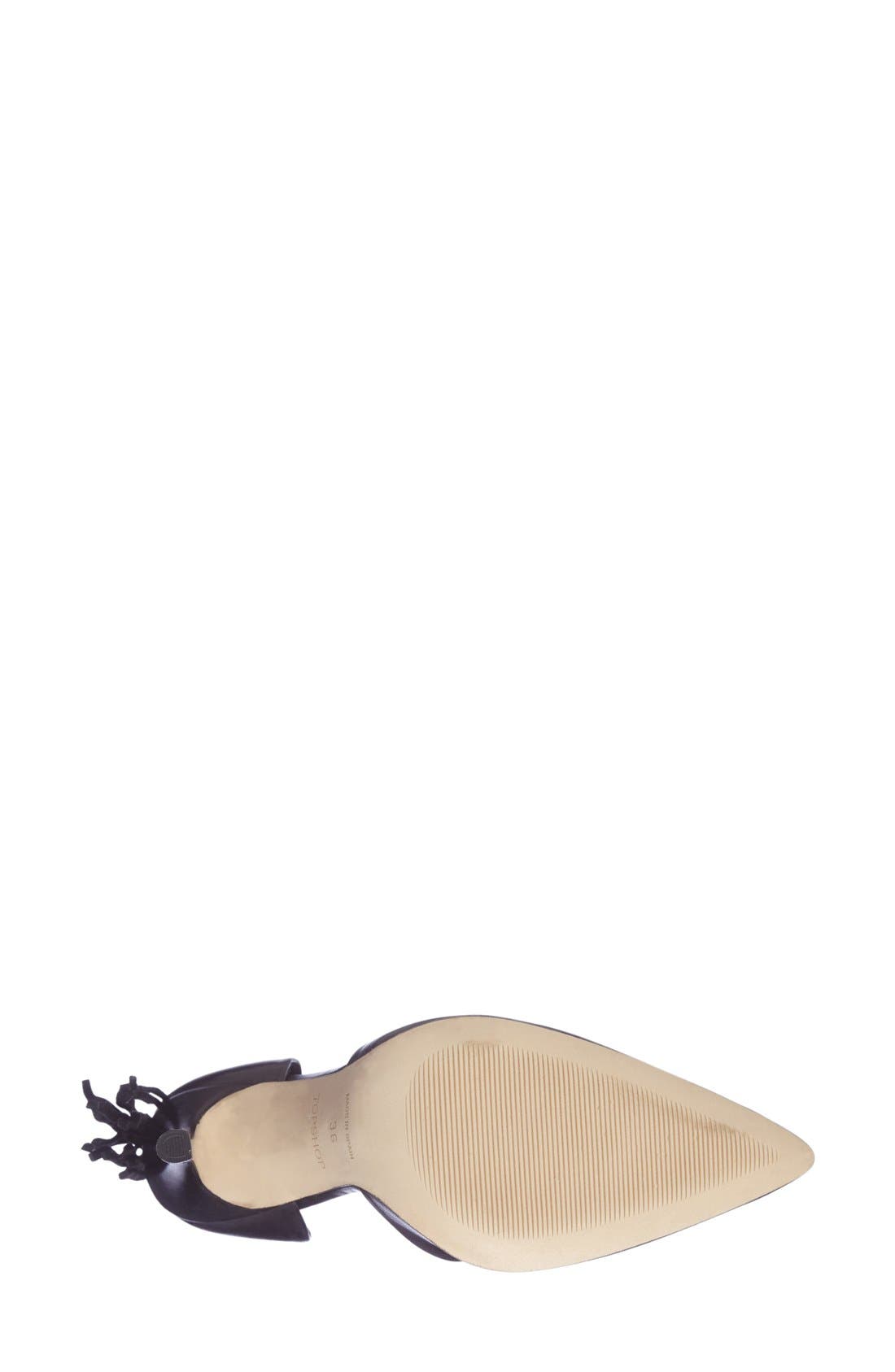 'Game Courts' Fringe Pump, Alternate, color, BLACK