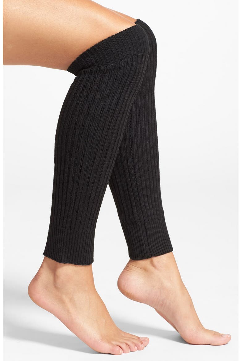 Rib Knit Leg Warmers, Alternate, color, BLACK