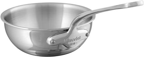 M'Cook Stainless Steel Curved Splayed Saute Pan, 11 Inch