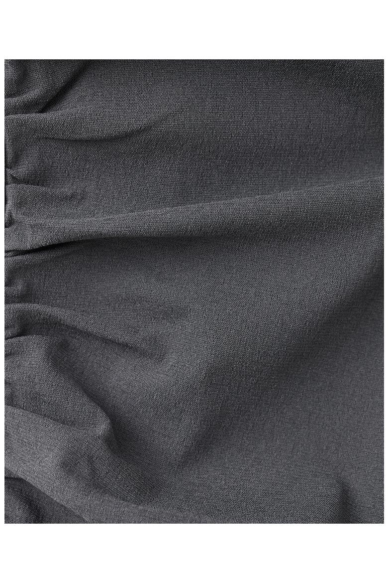 Ruched Side Seam Handkerchief Hem Minidress, Alternate, color, CHARCOAL