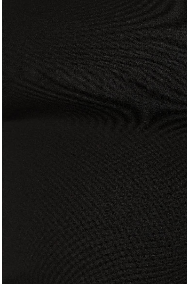 Wesson Sheer Dot Sleeve Crop Top, Alternate, color, BLACK