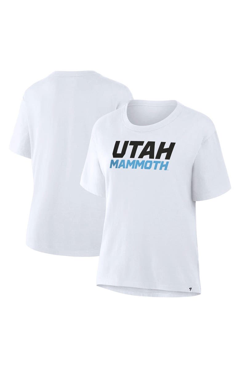 FANATICS Women's Fanatics White Utah Mammoth Wordmark Legacy T-Shirt, Alternate, color, White