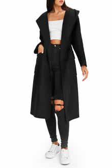 Runaway Wool Blend Robe Coat