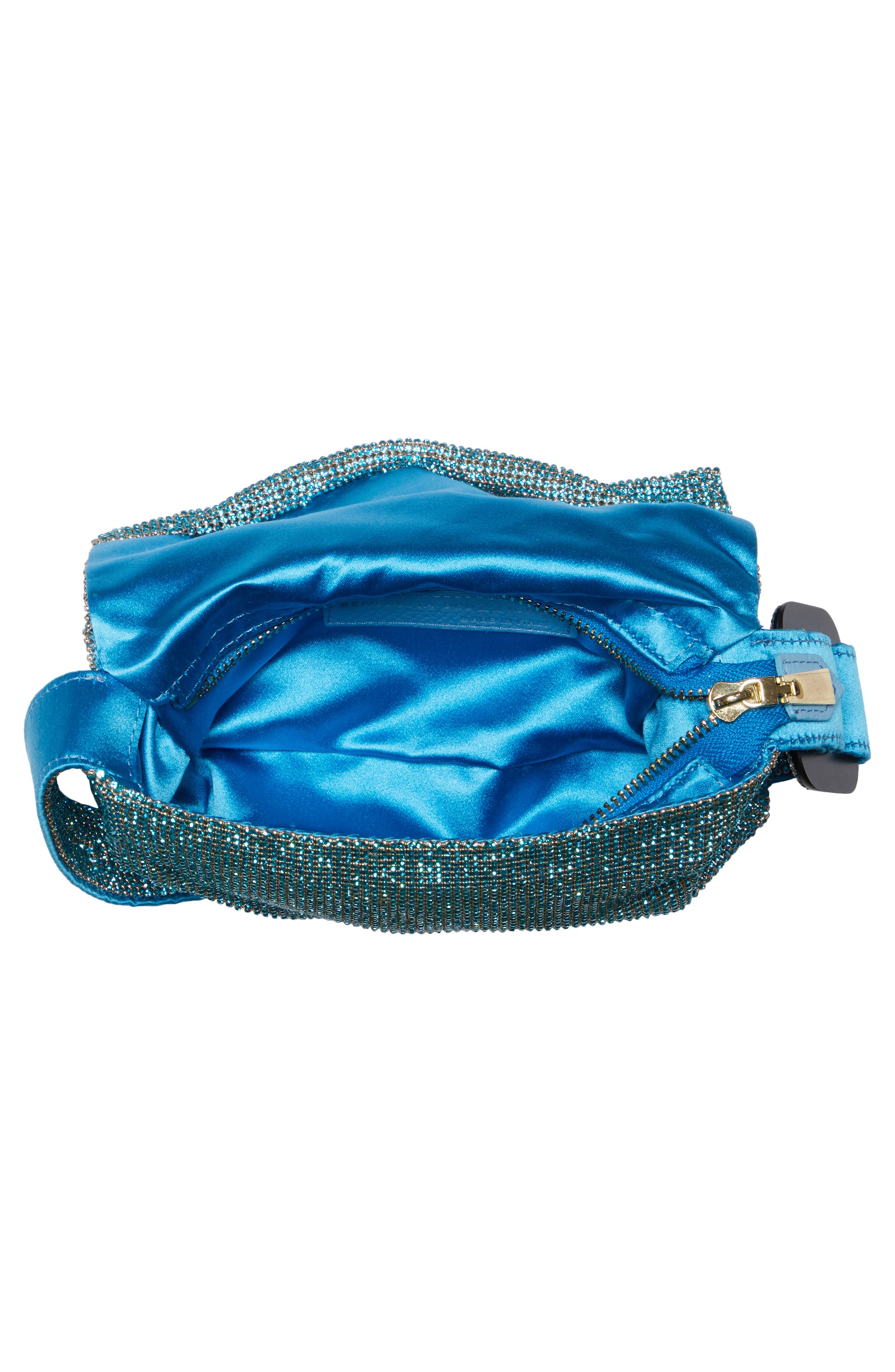 Benedetta Bruzziches Vitty Mignon Crystal Mesh Shoulder Bag, Alternate, color, 