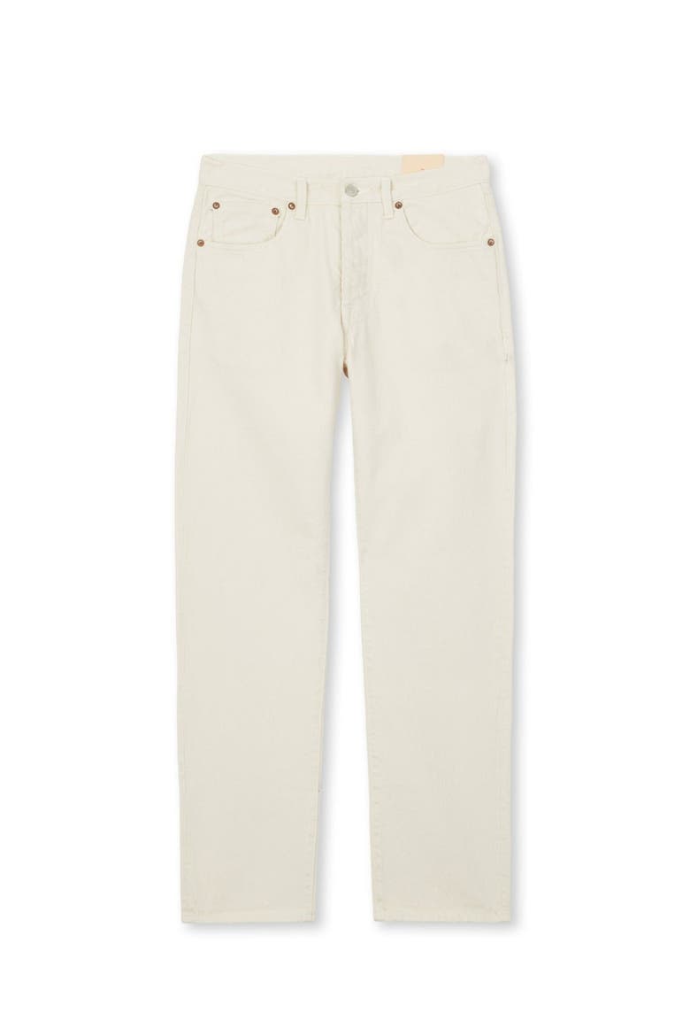 966 John Japan Selvedge 5-Pocket Ecrù Denim, Main, color, OFF WHITE
