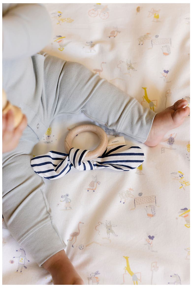 Essentials Organic Cotton Romper, Alternate, color, SOFT SEA