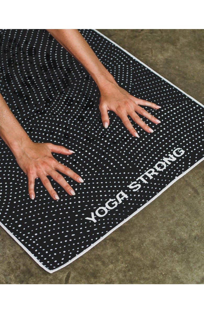 Yoga Strong HydroGrip Performance Towel, Alternate, color, Black