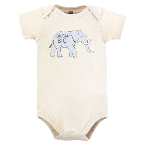 Hudson Baby Five-piece Set Of Cotton Infant All-in-one Bodysuits In Gray