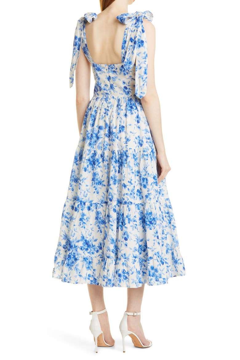Daphne Cotton Sundress, Alternate, color, BLUE BOUQUET
