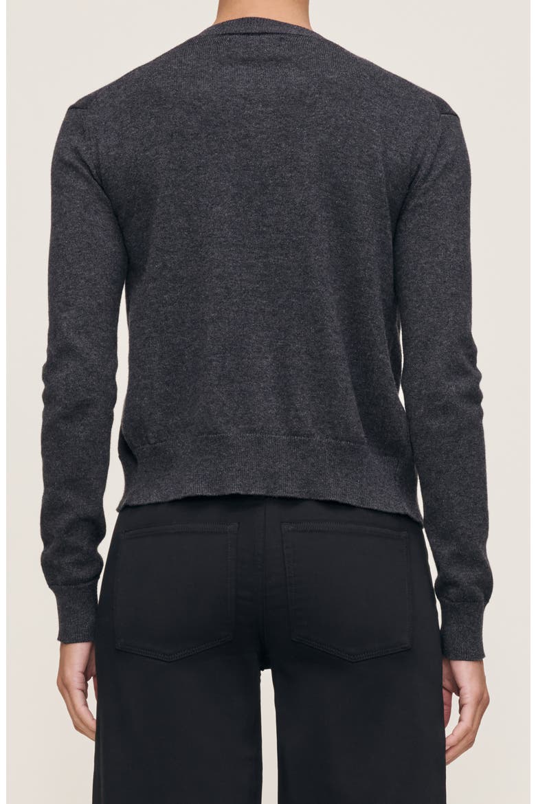 Brinn Cotton & Cashmere Cardigan, Alternate, color, CHARCOAL GREY