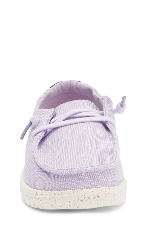 Hey Dude Kids' Wendy Moc Toe Slip-on Sneaker In Leo/violet