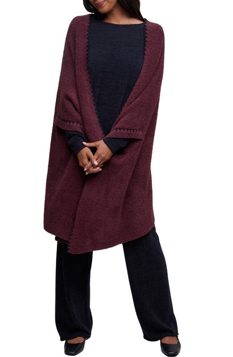 CozyChic® Blanket Stitch Wrap