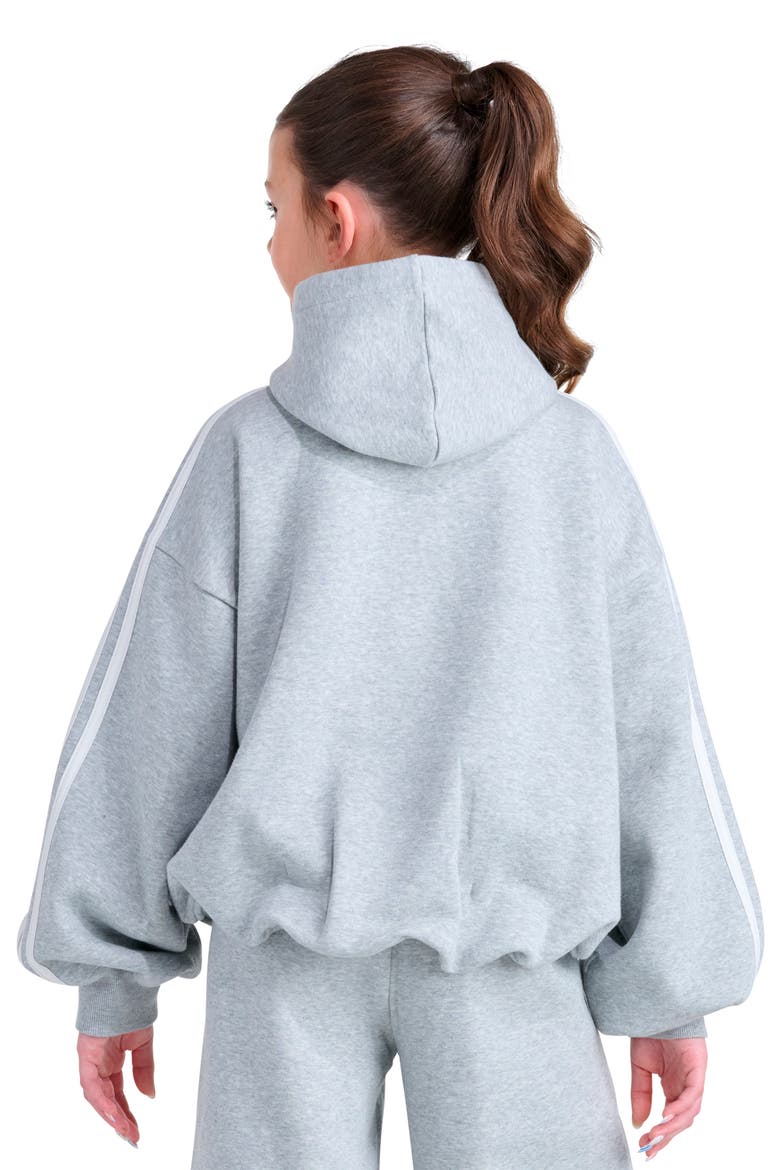 Kids' Bubble Fleece Hoodie, Alternate, color, GREY HEATHER