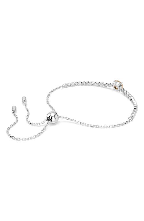 Swarovski Matrix Mixed Cuts Tennis Bracelet In Yellow