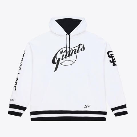 Men's Mitchell & Ness  White San Francisco Giants Cooperstown Collection Fleece Hoodie