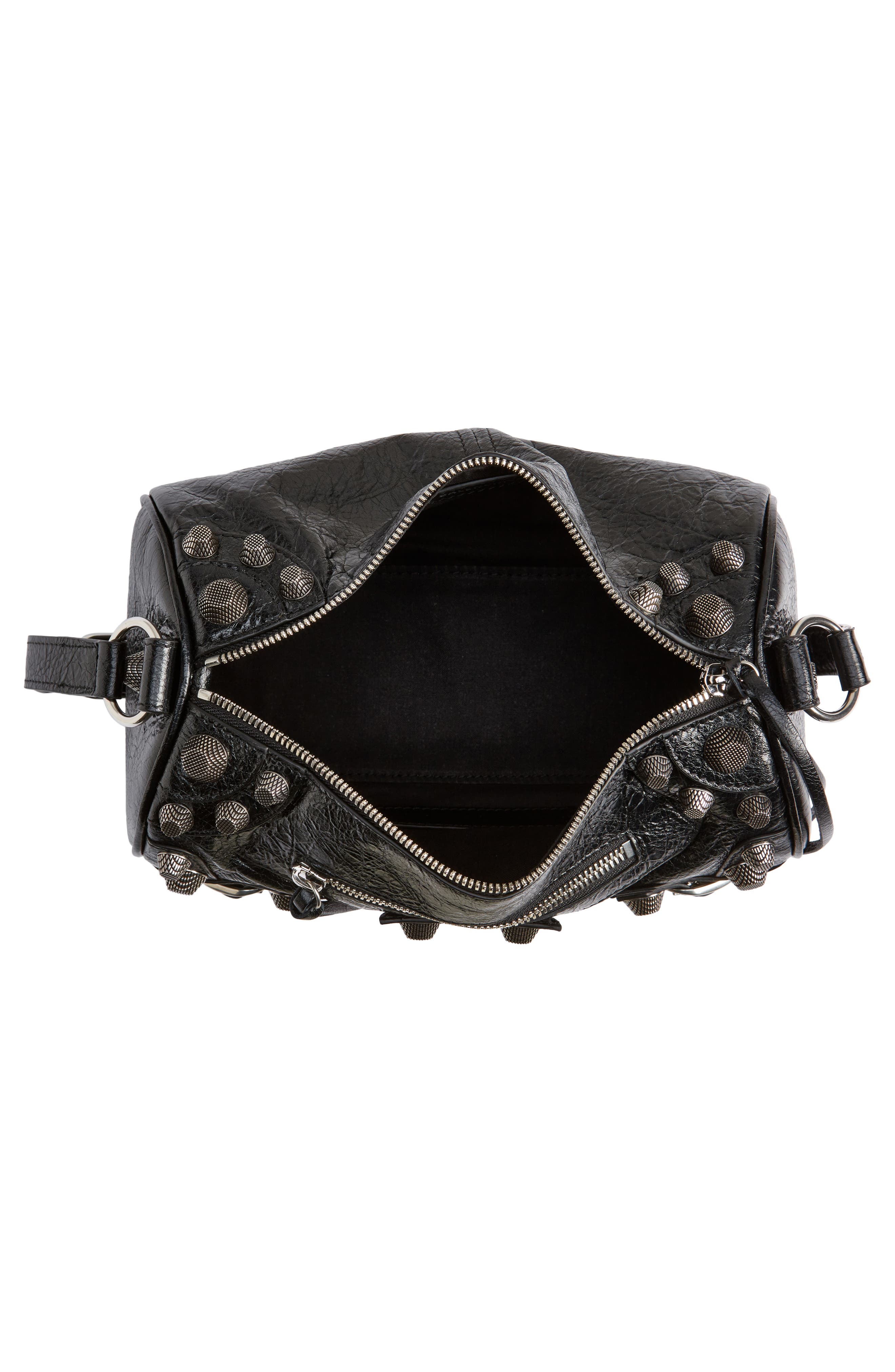 Balenciaga Le Cagole Lambskin Leather Cylinder Crossbody Bag, Alternate, color, 