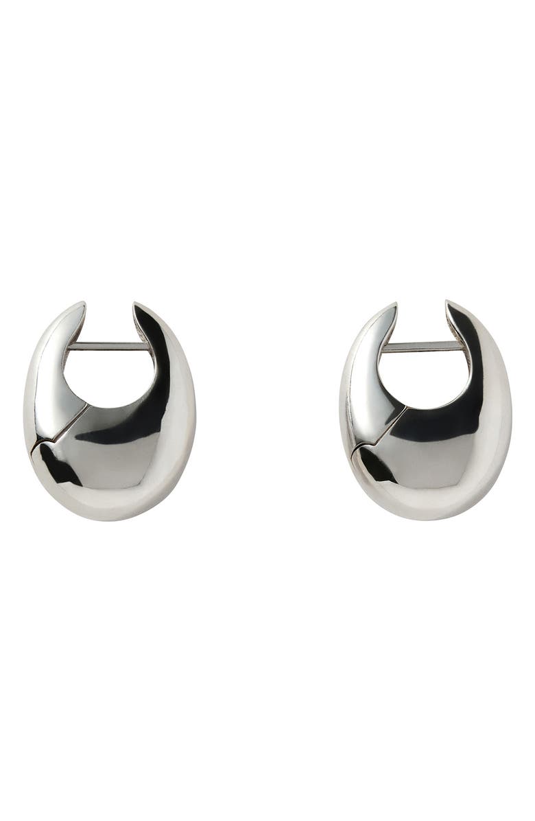 Annika Inez Sloping Hinged Hoop Earrings, Main, color, 