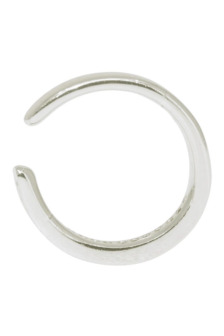 Mini Rainbow Ear Cuff, Alternate, color, SILVER