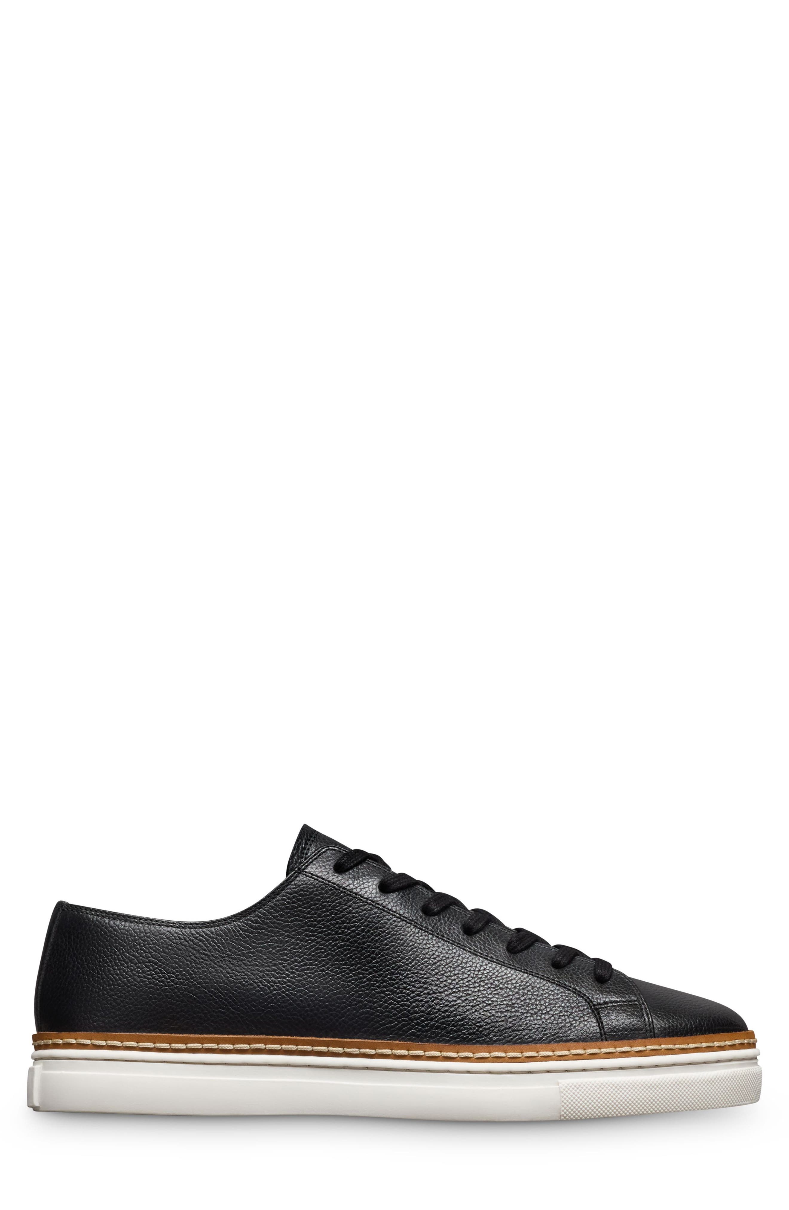 Allen Edmonds Percy Low Top Sneaker, Alternate, color, Black