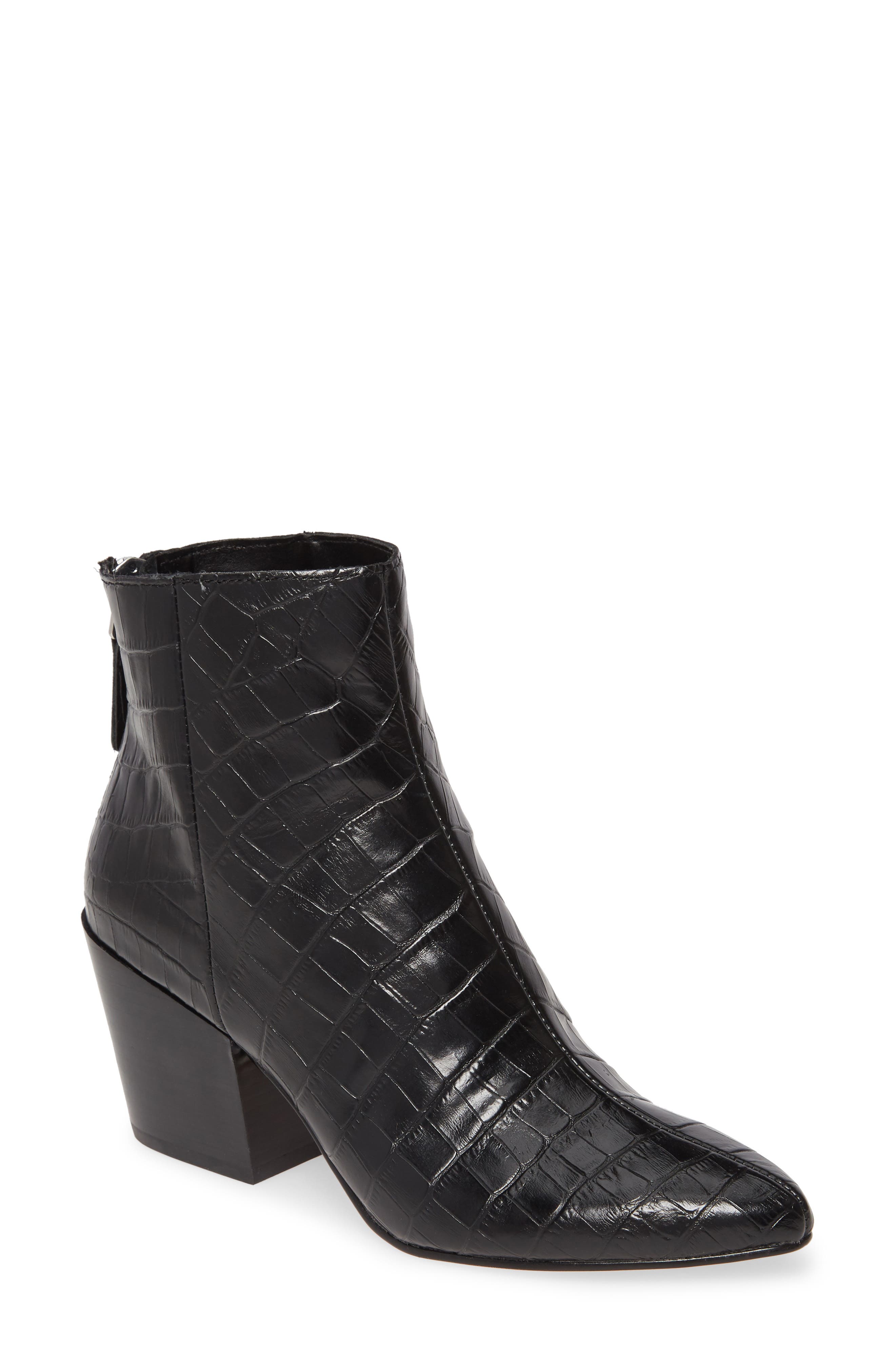Coltyn Bootie, Main, color, NOIR CROCO LEATHER