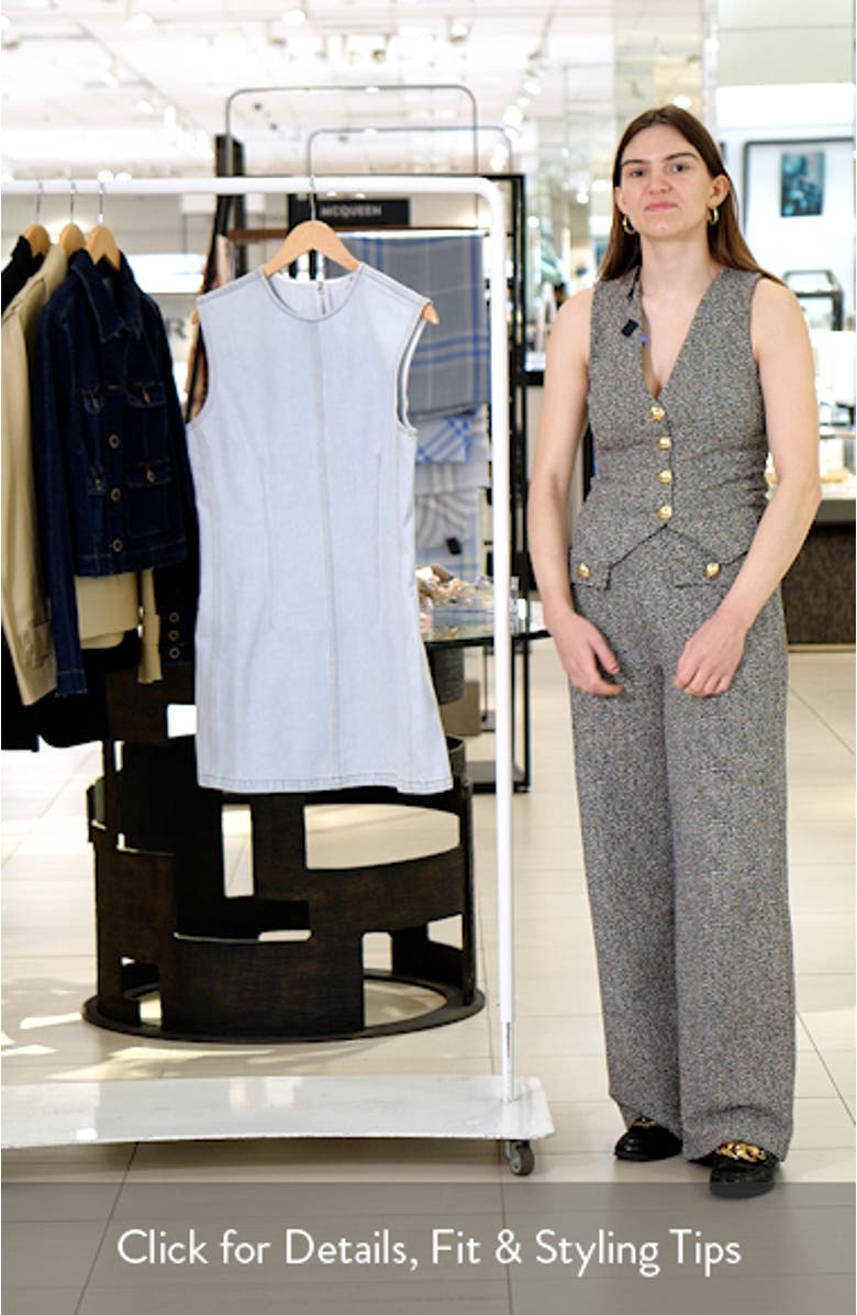 Barton Denim Sheath Minidress, sales video thumbnail
