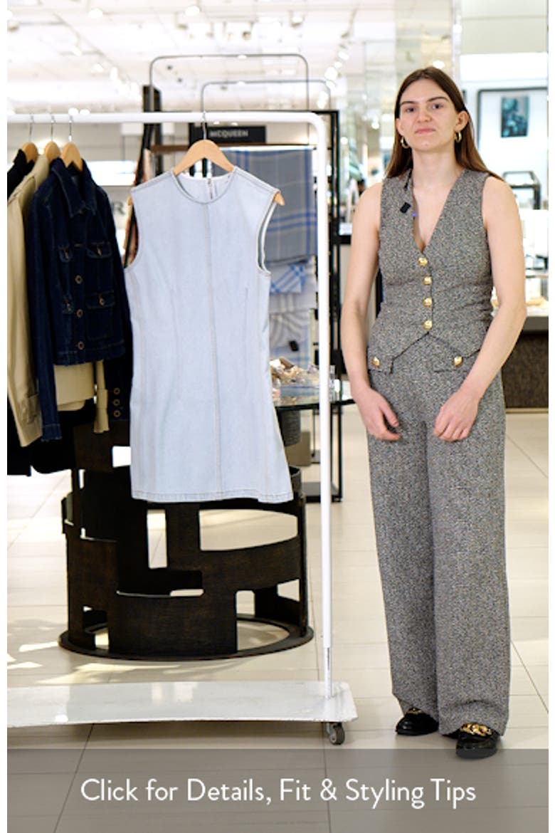 Barton Denim Sheath Minidress video