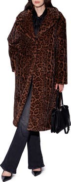 Walter Baker Pacey Faux Fur Midi Coat