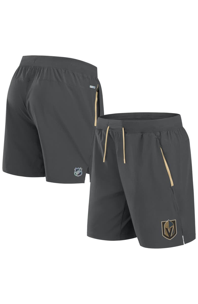FANATICS Men's Fanatics Gray Vegas Golden Knights Authentic Pro Rink Performance Shorts, Main, color, Gray